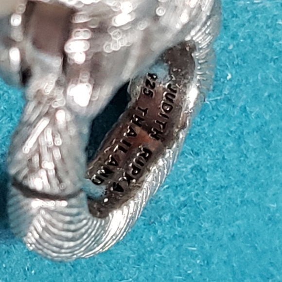 Judith ripka 925 necklace and cz heart pendant - Picture 5 of 9